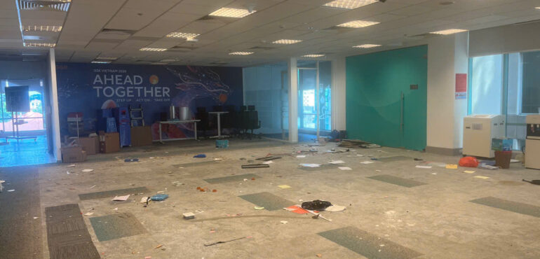 Ảnh: Hoàn trả mặt bằng văn phòng