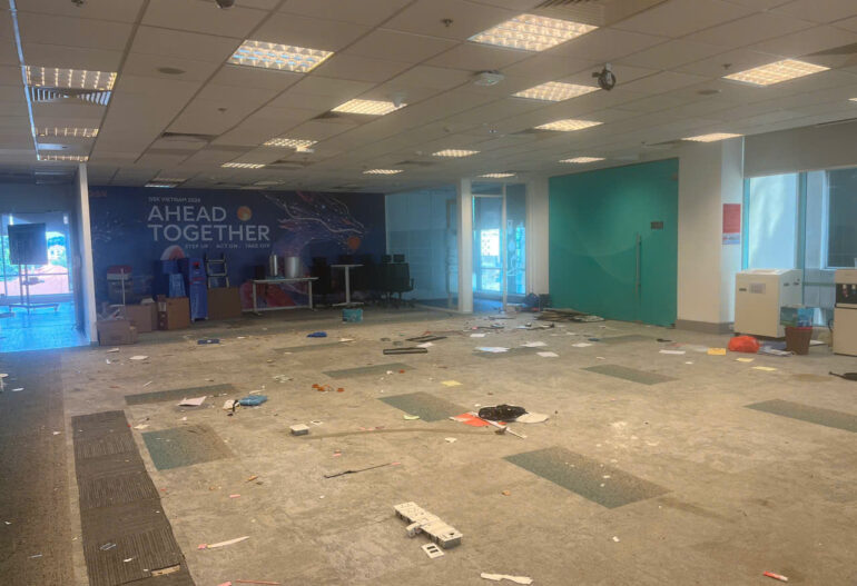 Ảnh: Hoàn trả mặt bằng văn phòng