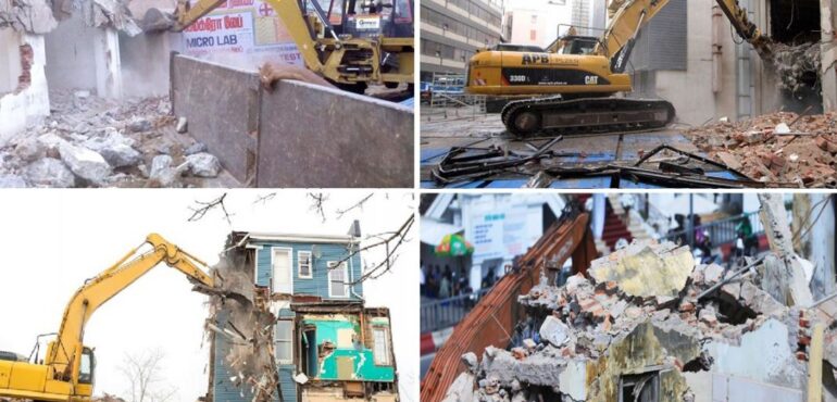 Ảnh: Tháo dỡ công trình vi phạm