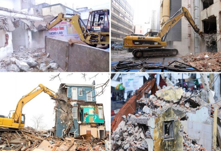 Ảnh: Tháo dỡ công trình vi phạm